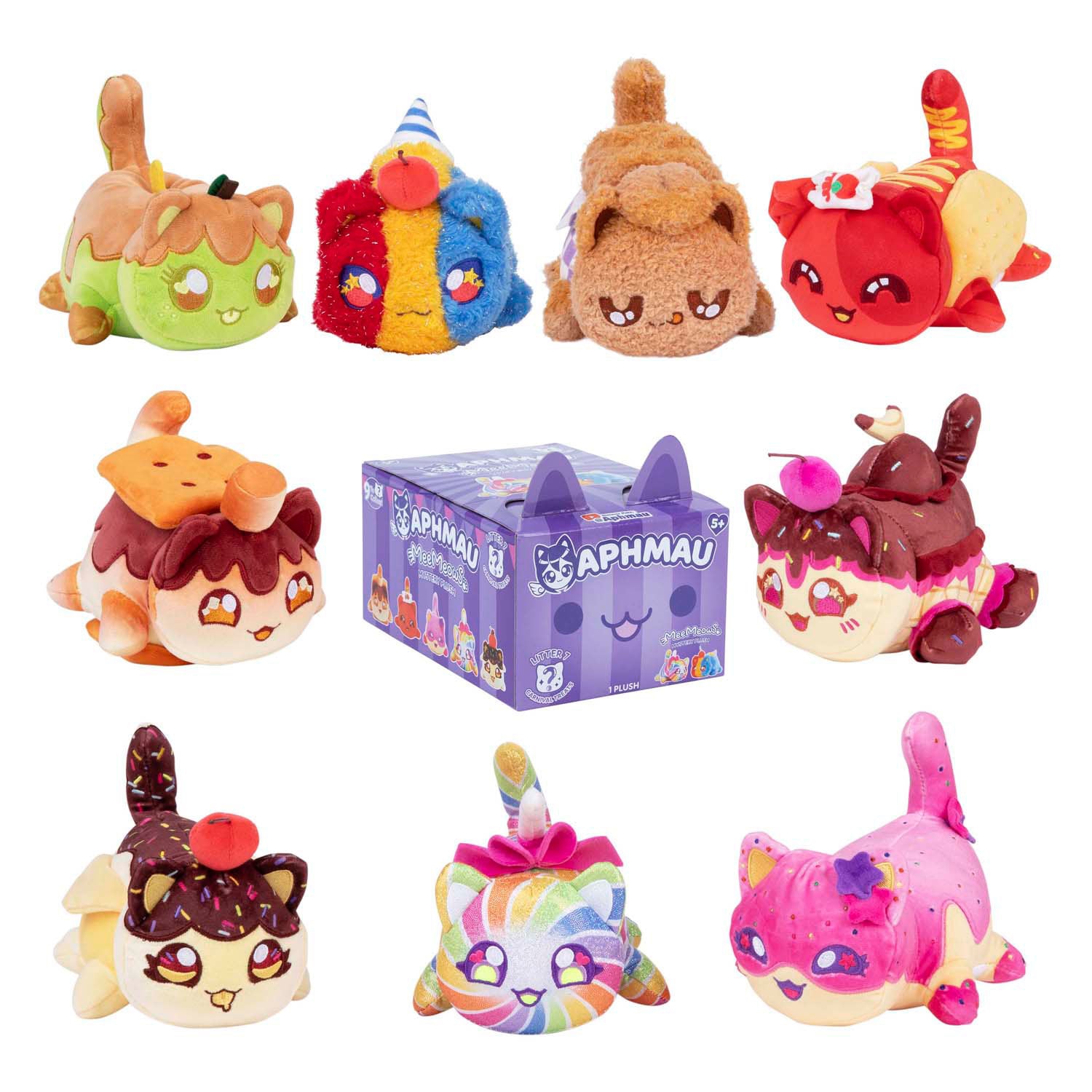 Boti aphmau mystery meemeows knuffel - carnival treats