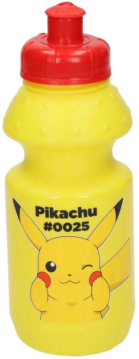 Pokémon - Pokémon pikachu sportfles - drinkfles - geel - 350 ml. - schoolfles