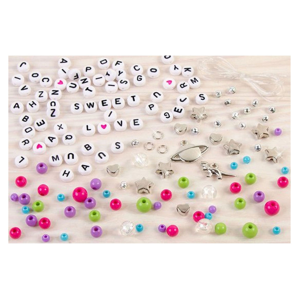 Make it real - diy blokletter sieradenset - maak 4 unieke armbanden met letters