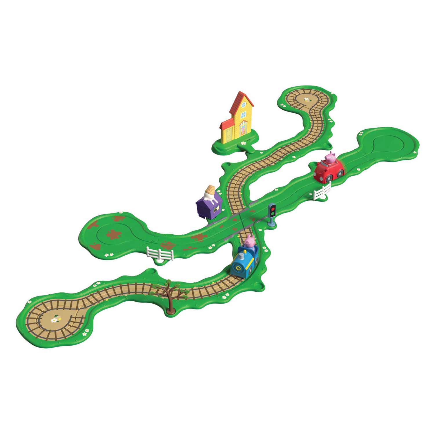 Gear2play peppa pig whizz around - peppa's rondweg door de stad speelset
