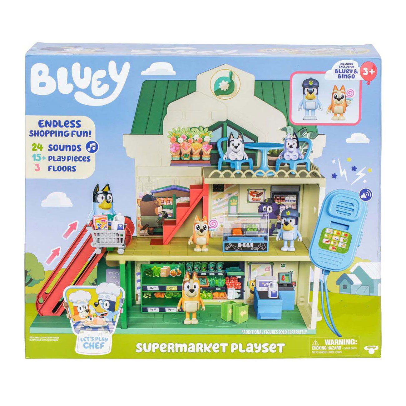 Spectron bluey lets play chef - supermarkt speelset