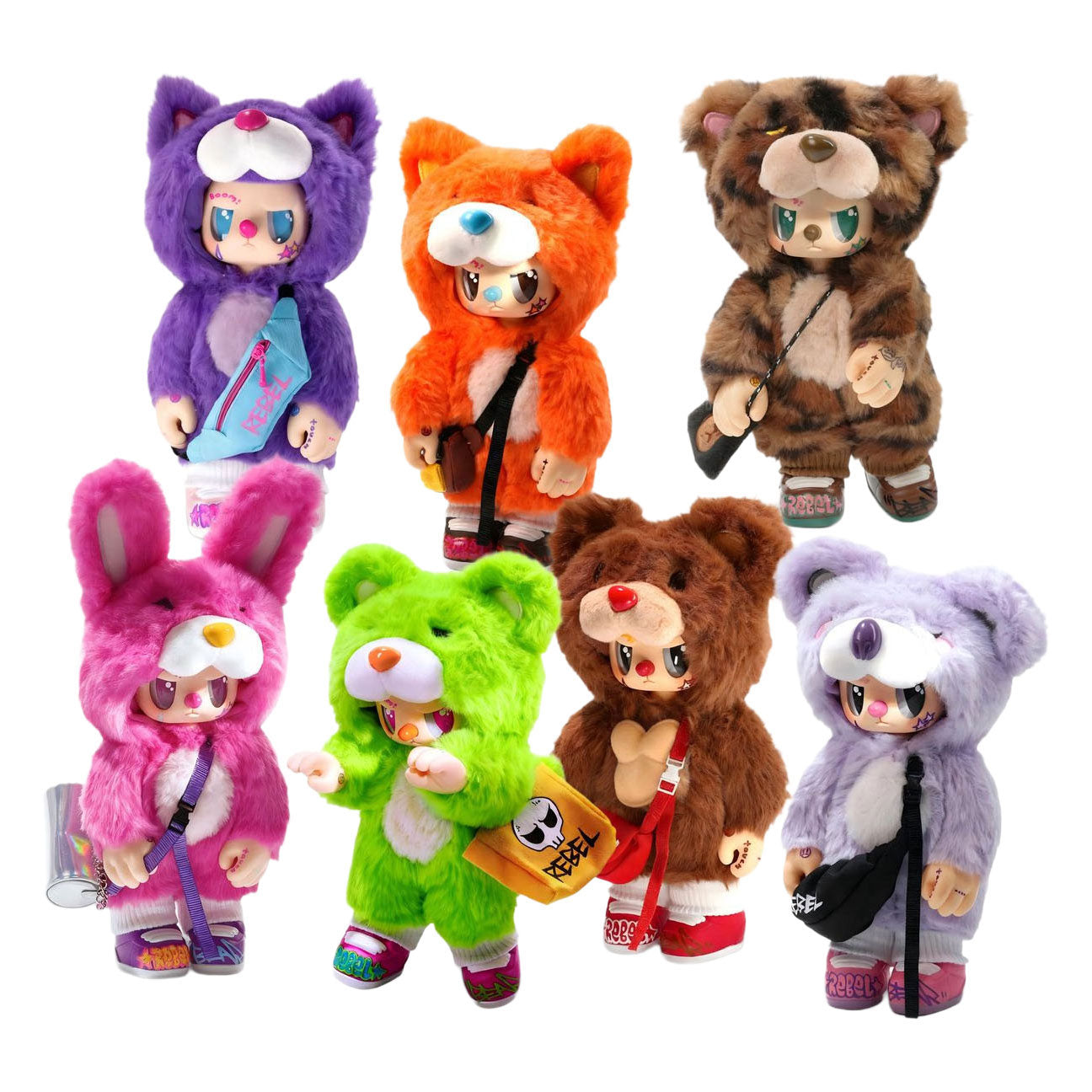 Spectron pop cuppo - rebel bear bag movable verzamelfiguren