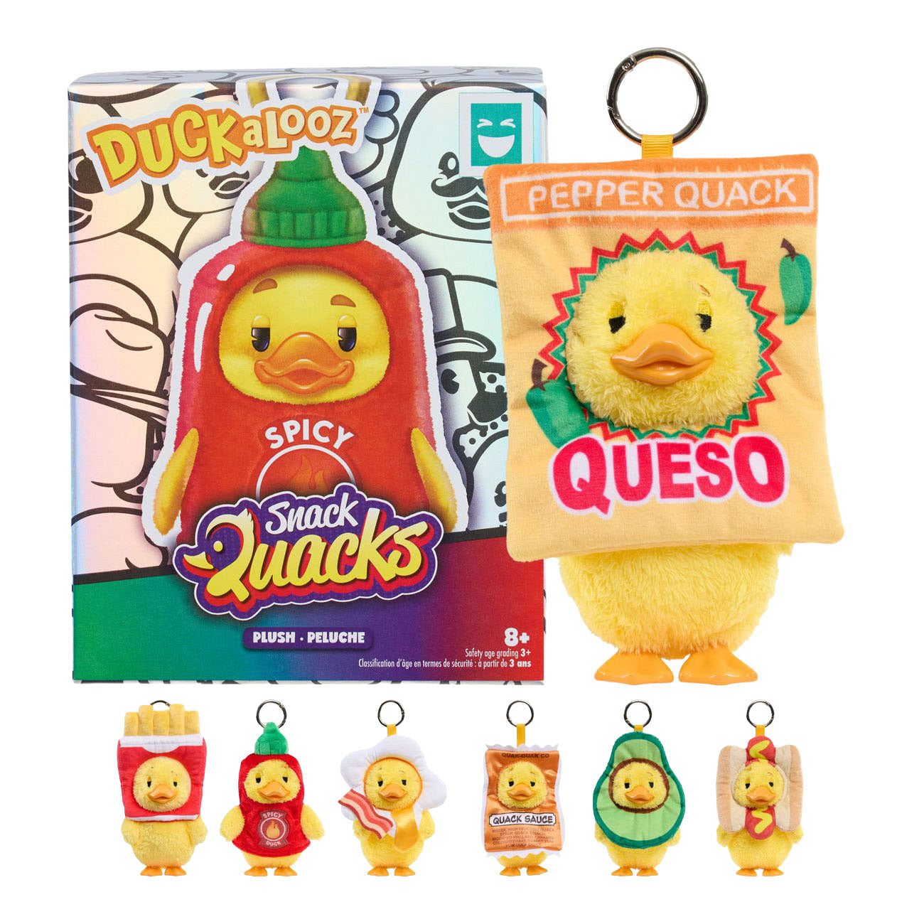 Spectron - Spectron Happy haul duckalooz snack quack pluche sleutelhanger