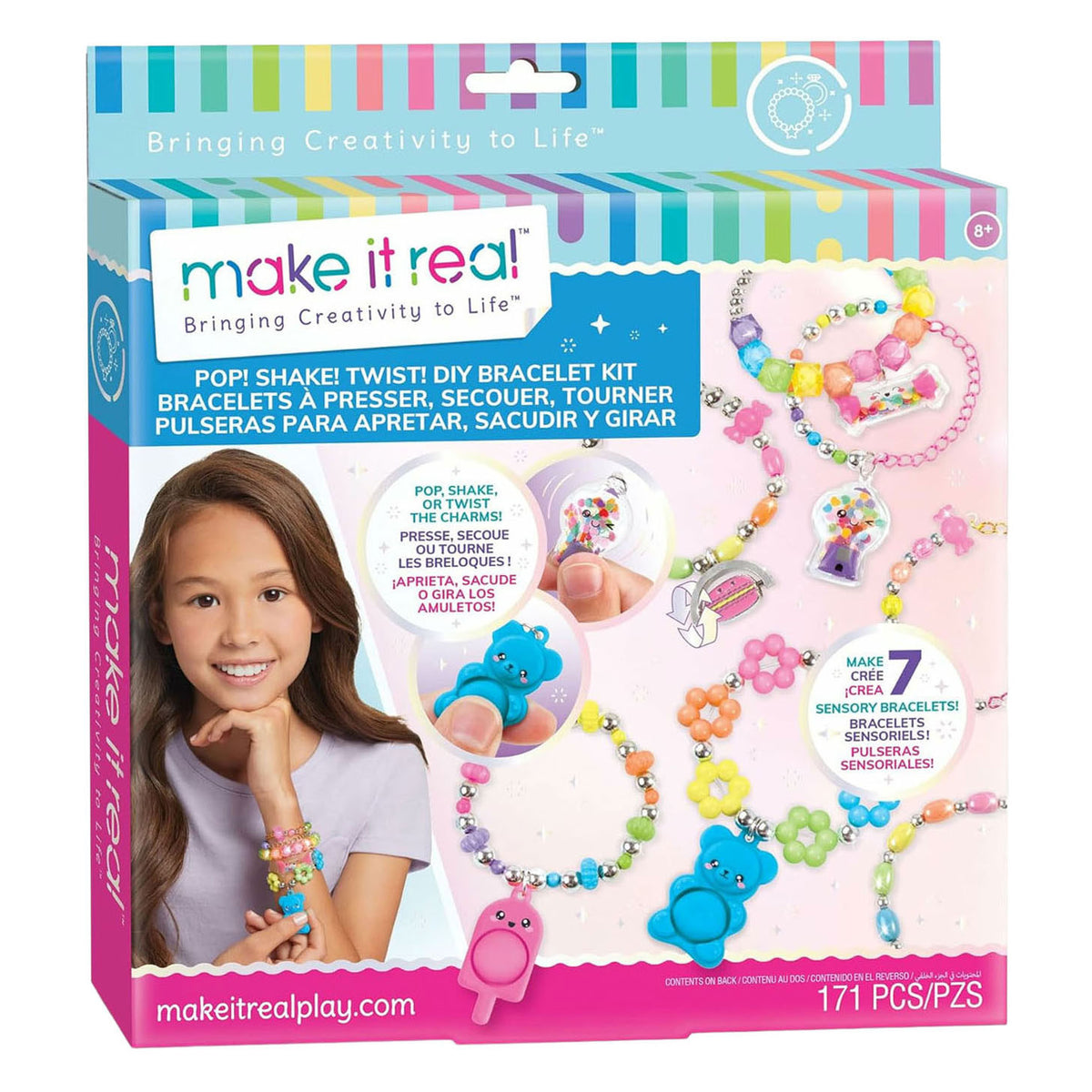 Make it real - pop! shake! twist! diy armbanden set