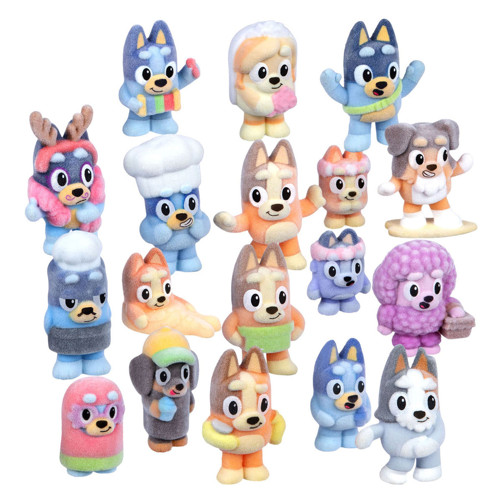 Spectron - Spectron Bluey fuzzies verzamelfiguren verrassingsset - 3 figuurtjes