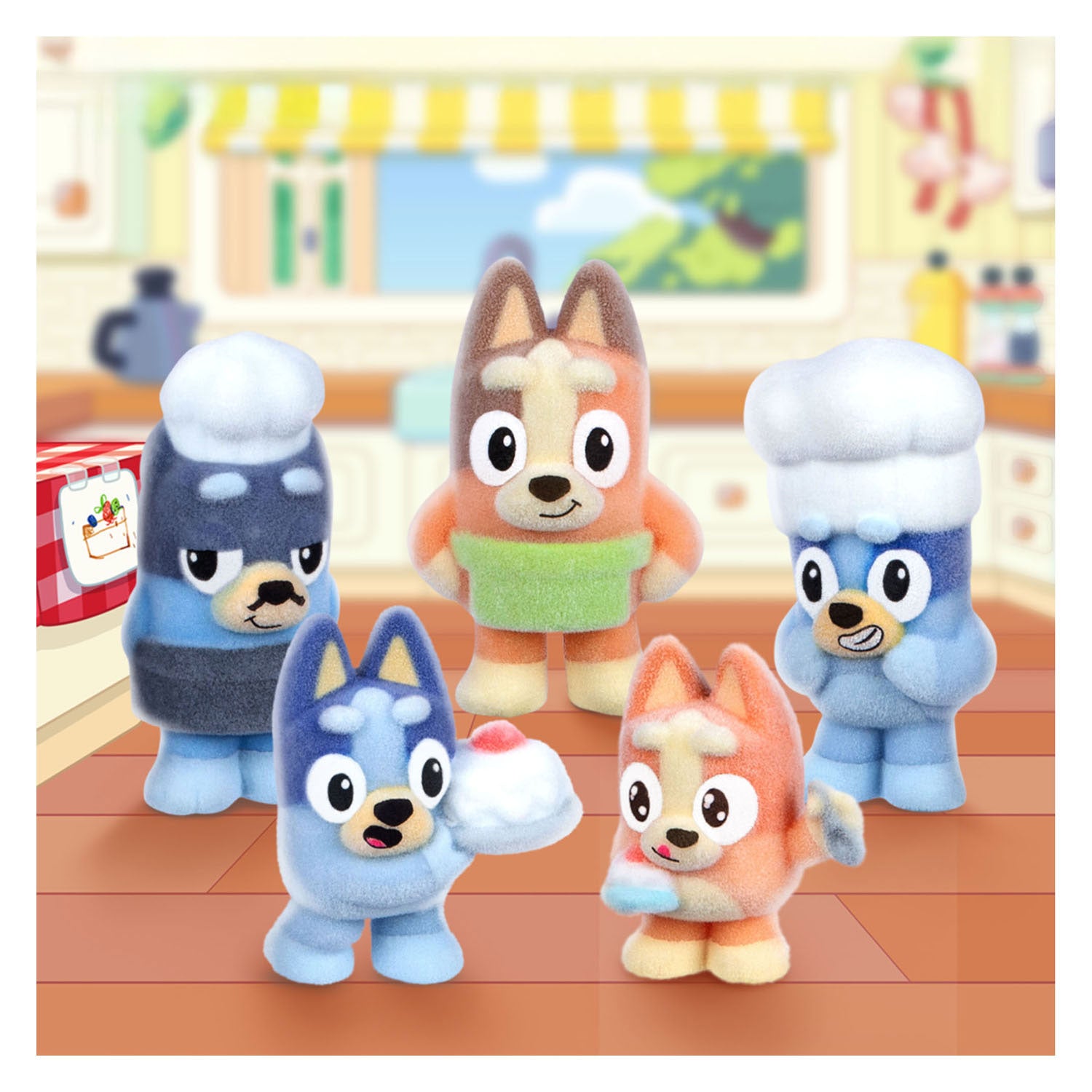 Spectron - Spectron Bluey fuzzies verzamelfiguren verrassingsset - 3 figuurtjes