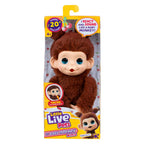 Spectron little live pets my baby mini monkey brown - interactieve knuffel