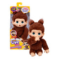 Spectron little live pets my baby mini monkey brown - interactieve knuffel