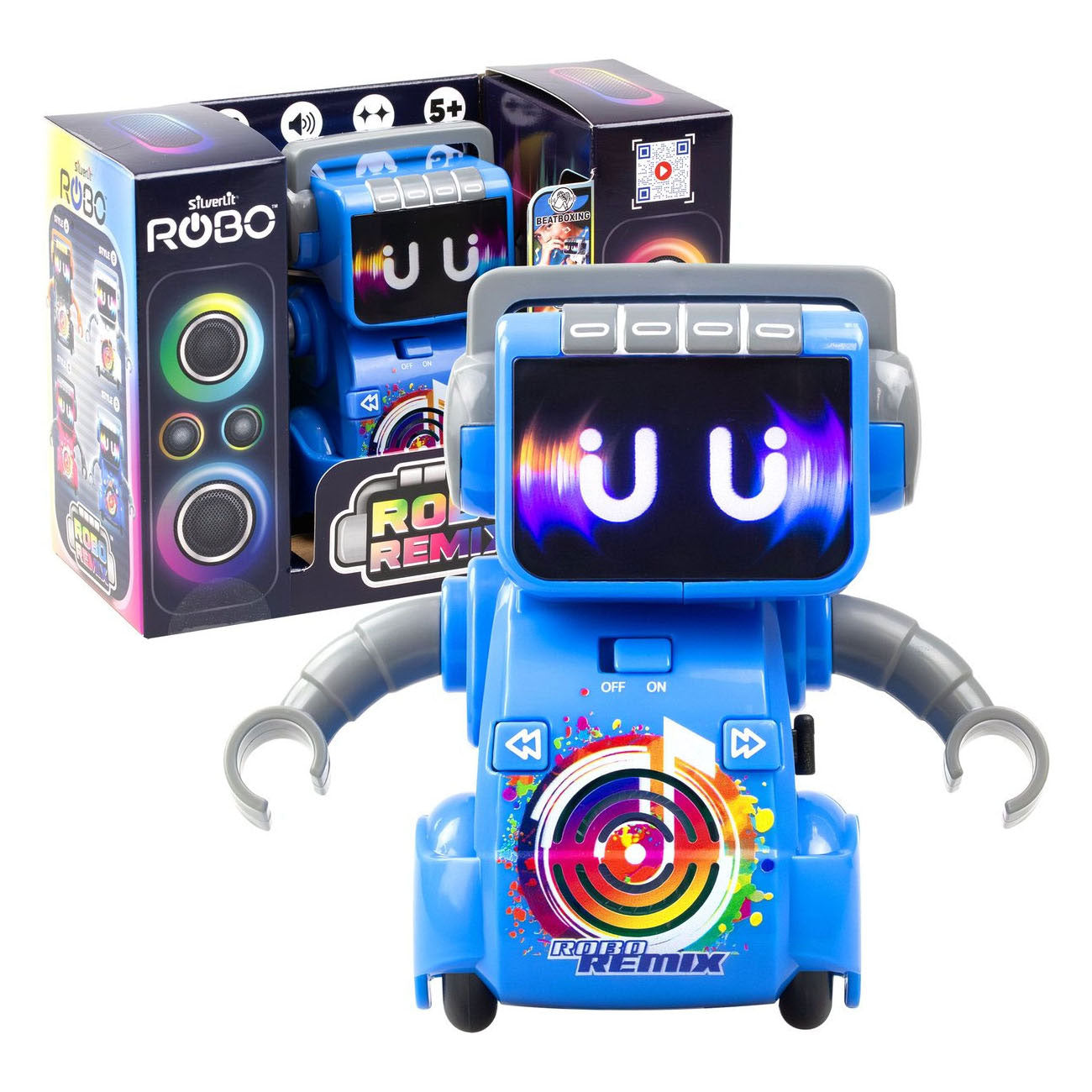 Silverlit - Silverlit robo remix blauw dansrobot - met licht en geluid