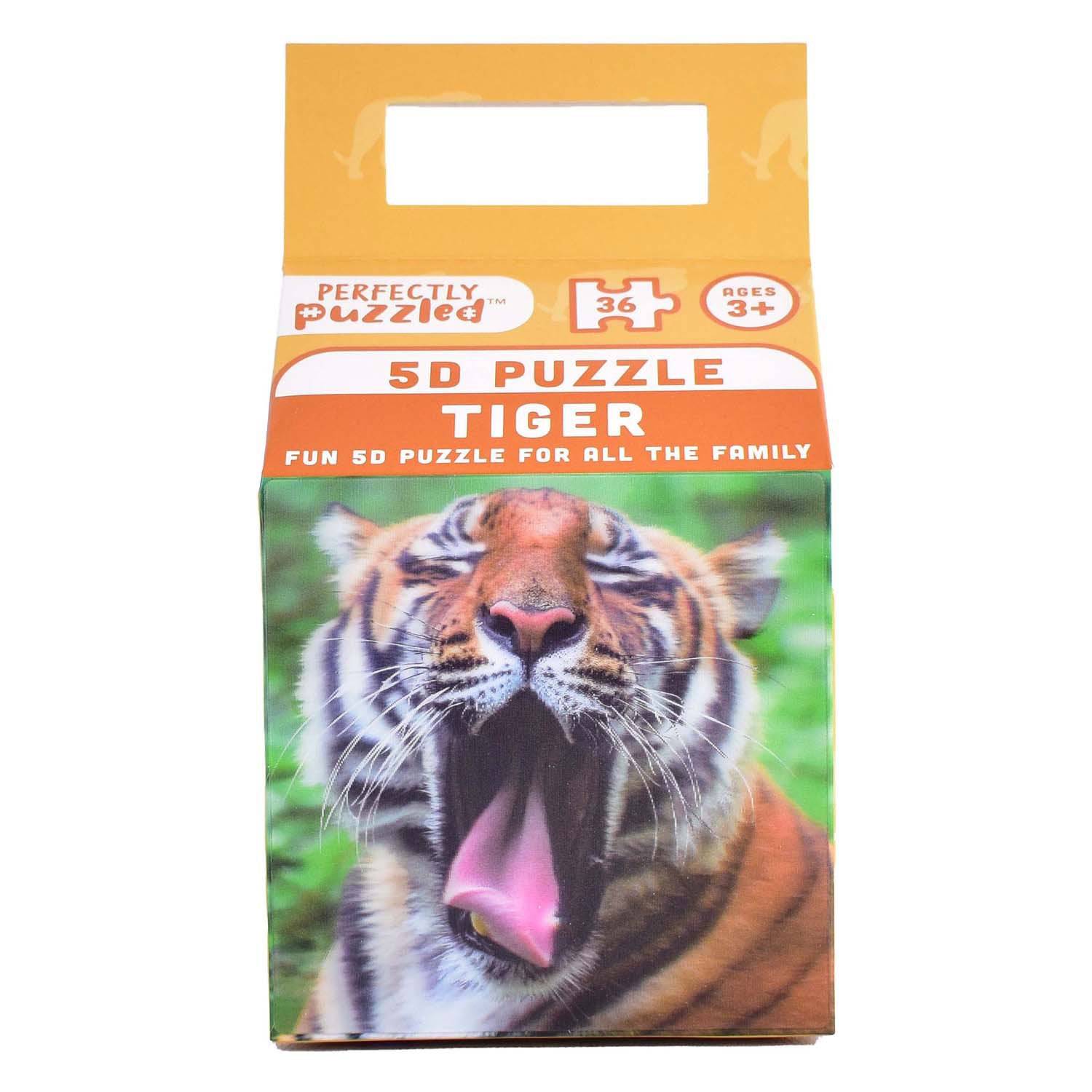- 5D Dieren Puzzel Tijger 36 stuks