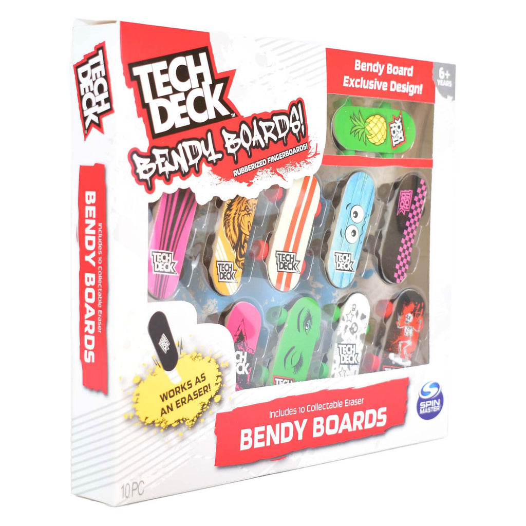 Spin master tech deck bendy vinger skateboards, 10-pack