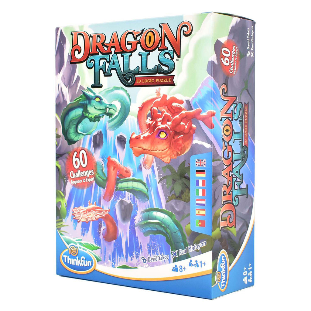 Thinkfun dragon falls 3d denkpuzzel, 60 challenges