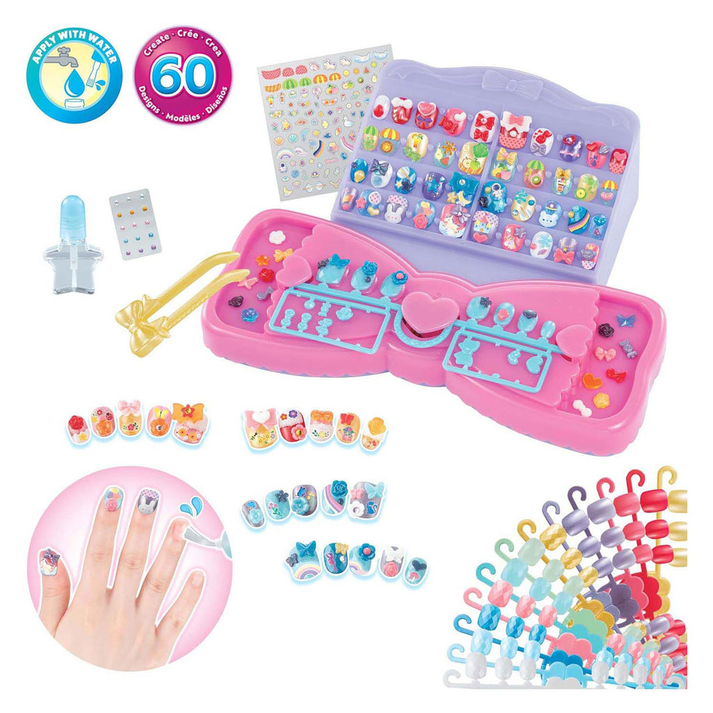 Aquabeads - Aquabeads veelkleurige nagelset voor kinderen- complete nagelstudio inclusief 60 nagels