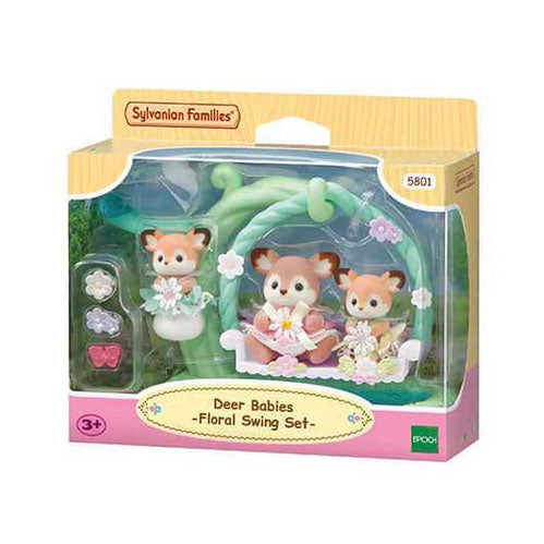 Sylvanian families 5801 baby hertjes en bloemen schommel