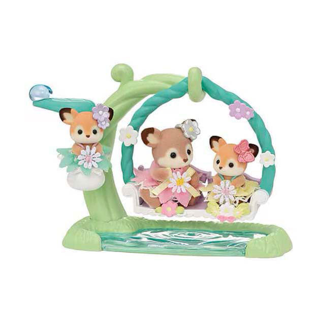 Epoch - Epoch Sylvanian families 5801 baby hertjes en bloemen schommel
