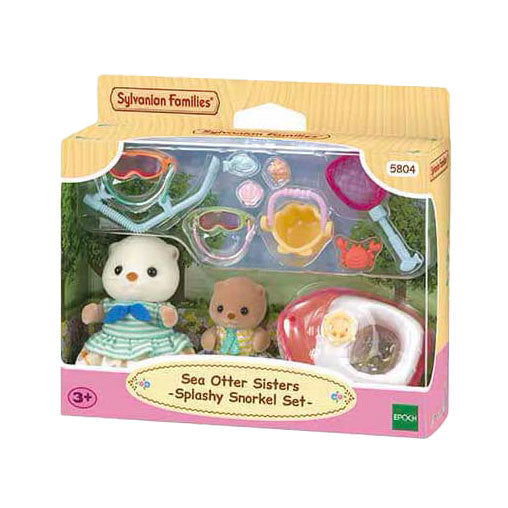 Sylvanian families 5804 zeeotter zussen splashy snorkel set