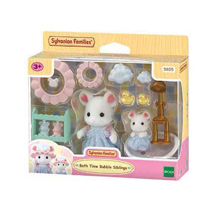 Sylvanian Families - Sylvanian Families 5805 bubbel badtijd broer- zus