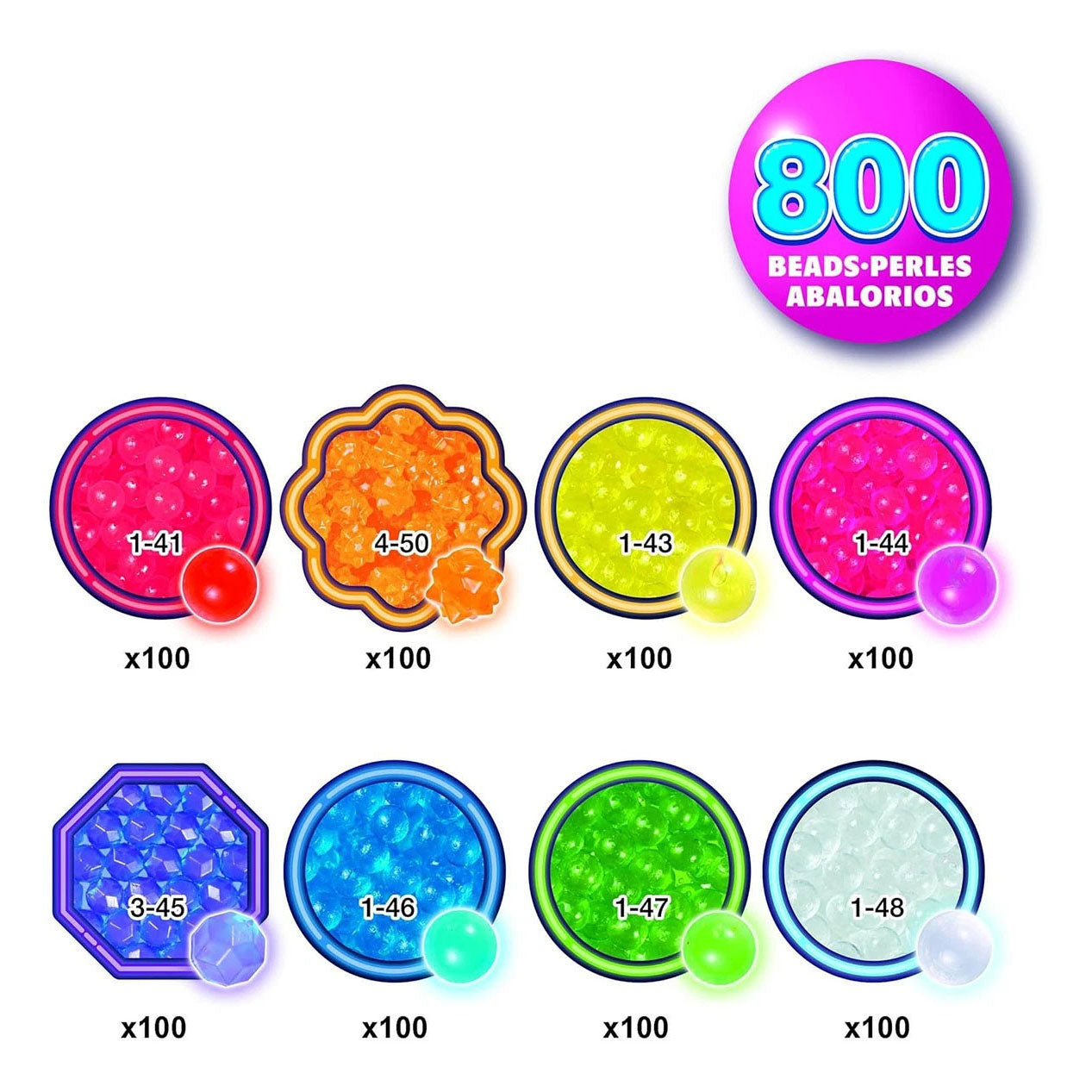 Aquabeads - Aquabeads navulling neonkleuren