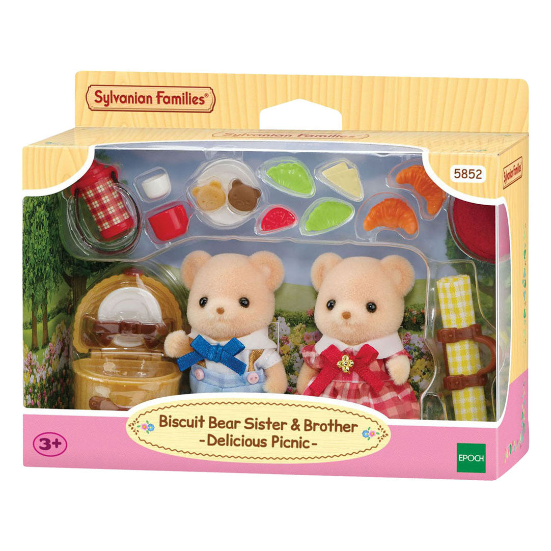 Sylvanian Families - Sylvanian Families 5853 biscuit beer zus en broer - picknick set