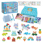 Aquabeads - Aquabeads ontwerp studio ( tas)- complete knutselset 1400 parels in 48 kleuren-inclusief handige meeneemtas en sorteerbak
