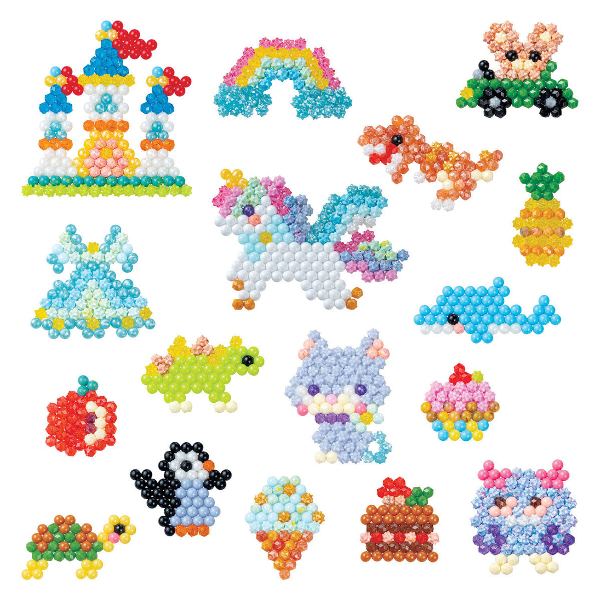 Aquabeads ontwerp studio ( tas)- complete knutselset 1400 parels in 48 kleuren-inclusief handige meeneemtas en sorteerbak