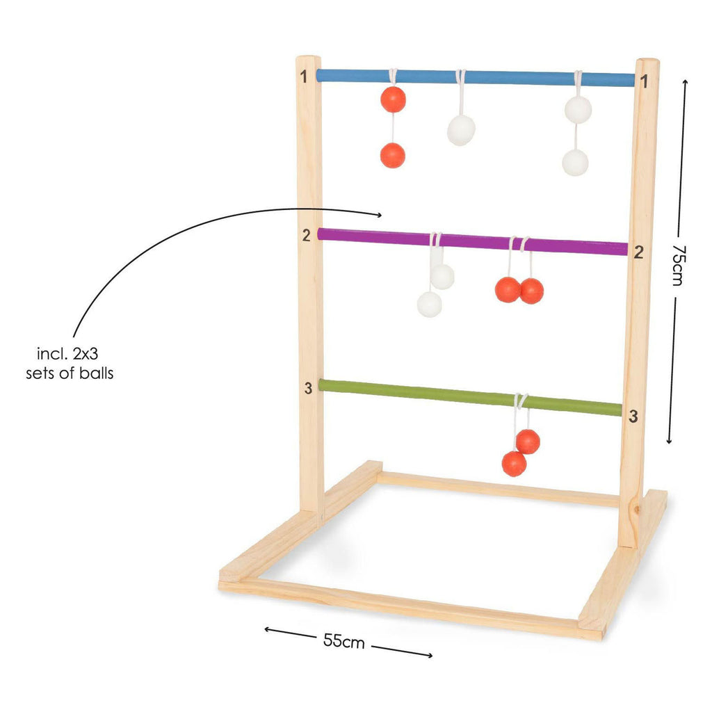 BS Toys - slingerspel - werpspel voor kinderen en volwassenen - hout - slingerspel - laddergolf - buitenspeelgoed - buitenspel - werpspel - buitenspeelgoed - buitenspel - buiten spellen - tuin speelgoed