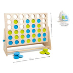 BS Toys - mega houten vier bij elkaar spel 43dlg