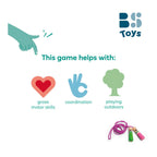 BS Toys - springtouw roze met houten handvatten