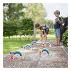 Bs toys houten croquet spel regenboog