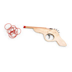 BS Toys - schiet 'm! elastiekpistool - hout - coördinatiespel - vanaf 6 jaar - 5 targets