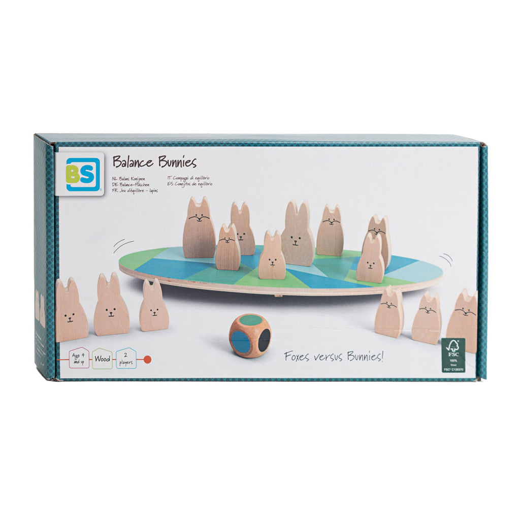 BS Toys - houten balansspel konijnen