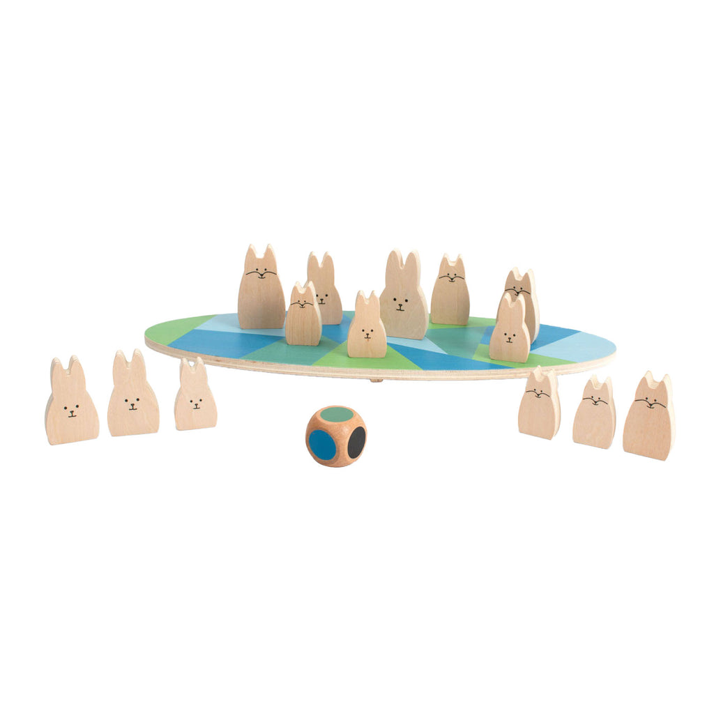 BS Toys - houten balansspel konijnen