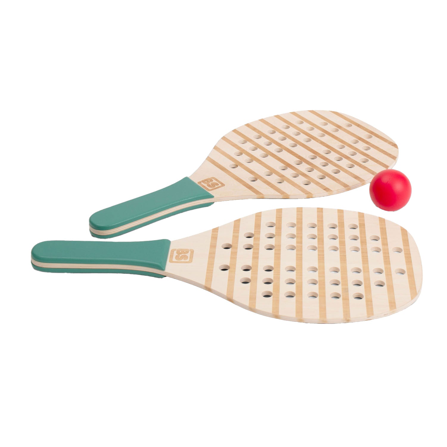 BS Toys - houten padel-rackets - padelrackets - padel rackets kinderen - buitenspeelgoed voor kinderen - educatief speelgoed - cadeau kind - houten speelgoed - buiten speelgoed - strandspeelgoed - sport