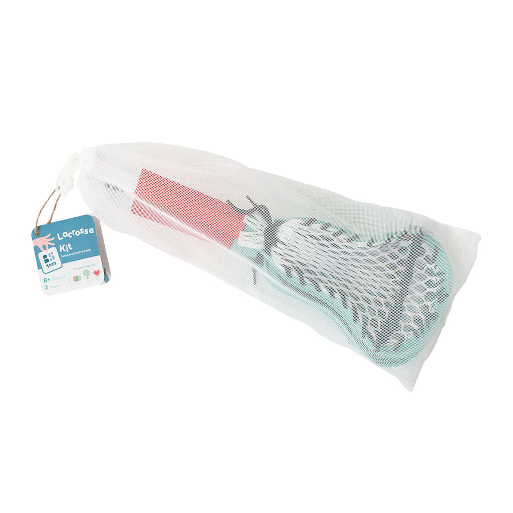 BS Toys - lacrossekit - lacrosse rackets kinderen - buitenspeelgoed van bioplastic - buitenspelen - balsport