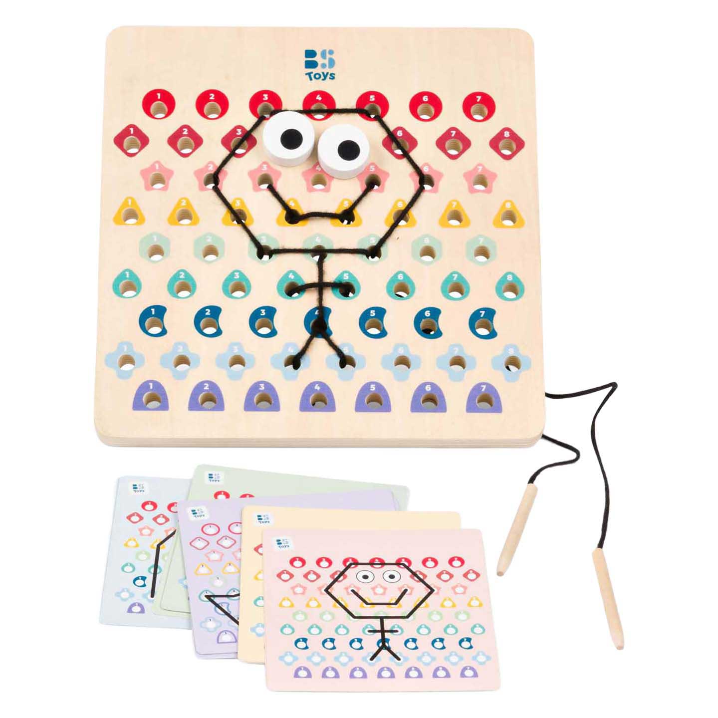 Bs toys houten draad en code