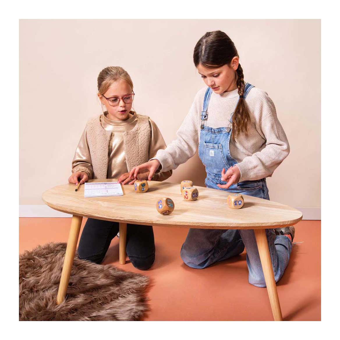 BS Toys - houten yatzy junior - 6dlg.