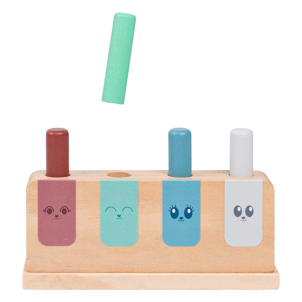Bs toys houten pop-up spel - 5dlg.
