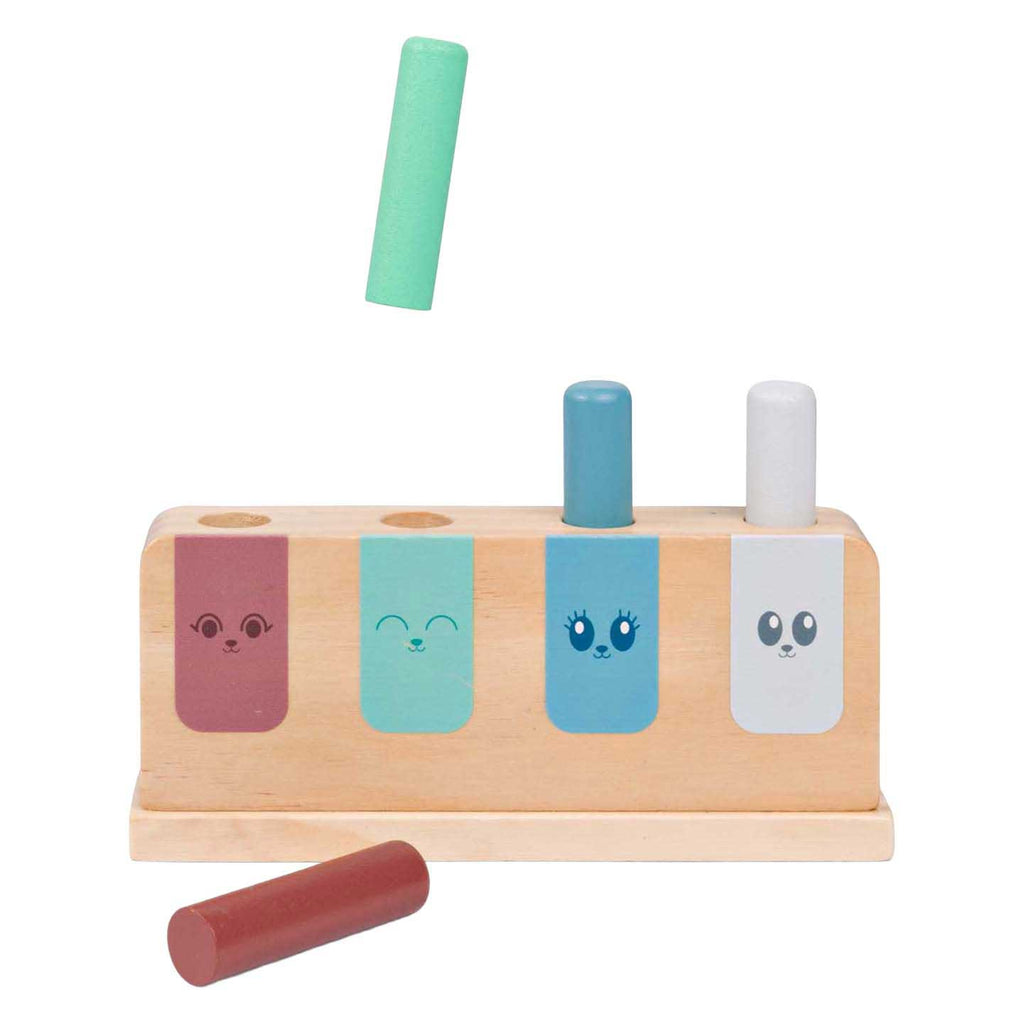 Bs toys houten pop-up spel - 5dlg.