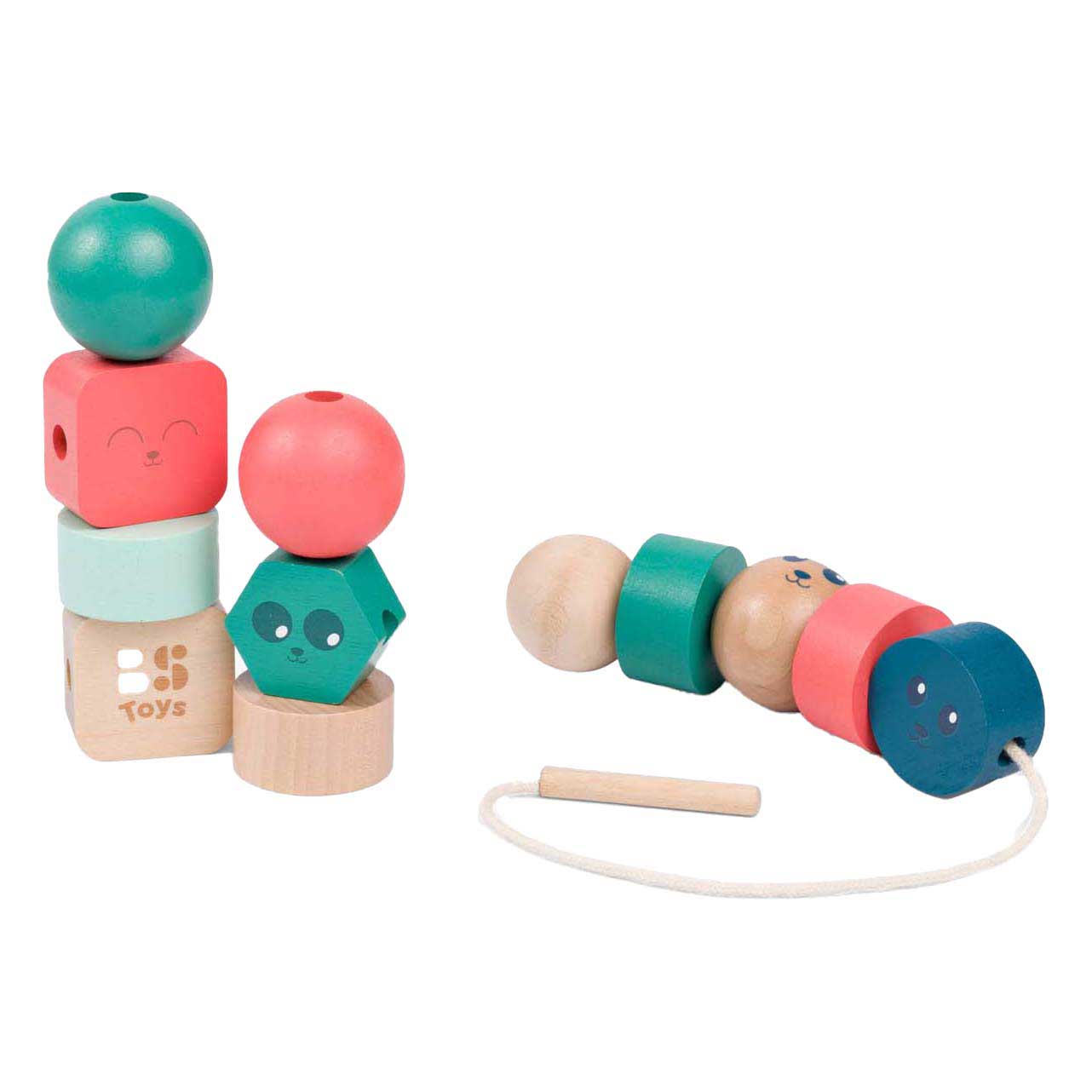 BS Toys - houten kralen junior - 13dlg.