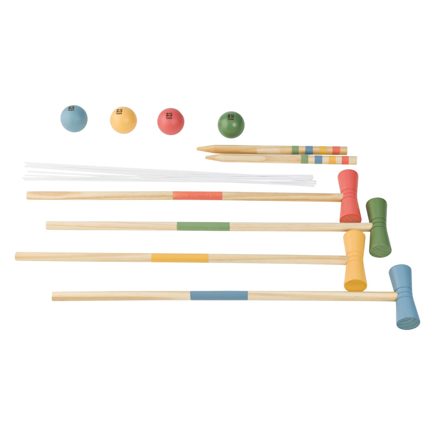 BS Toys - – croquetspel – kindersportset met croquethamers en ballen – vanaf 3 jaar