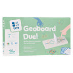 Bs toys geoboard duel - geobord spel vanaf 4 jaar - educatief kinderspeelgoed met elastieken 20 opdrachtkaarten - snelheidsspel voor 2 spelers - geoboard voor figuren vormen - patronen namaken - creatief denkspel voor ruimtelijk inzicht