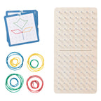 Bs toys geoboard duel - geobord spel vanaf 4 jaar - educatief kinderspeelgoed met elastieken 20 opdrachtkaarten - snelheidsspel voor 2 spelers - geoboard voor figuren vormen - patronen namaken - creatief denkspel voor ruimtelijk inzicht