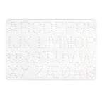 Hama strijkkralen grondplaat letters wit