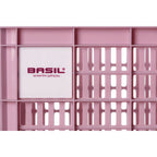 Caisse à vélo Basil S - petite - 17,5 litres - rose