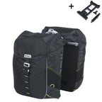 BASIL - BASIL Dubbele fietstas miles 34 liter 13 x 26 x 35 cm (2x) - zwart / lime