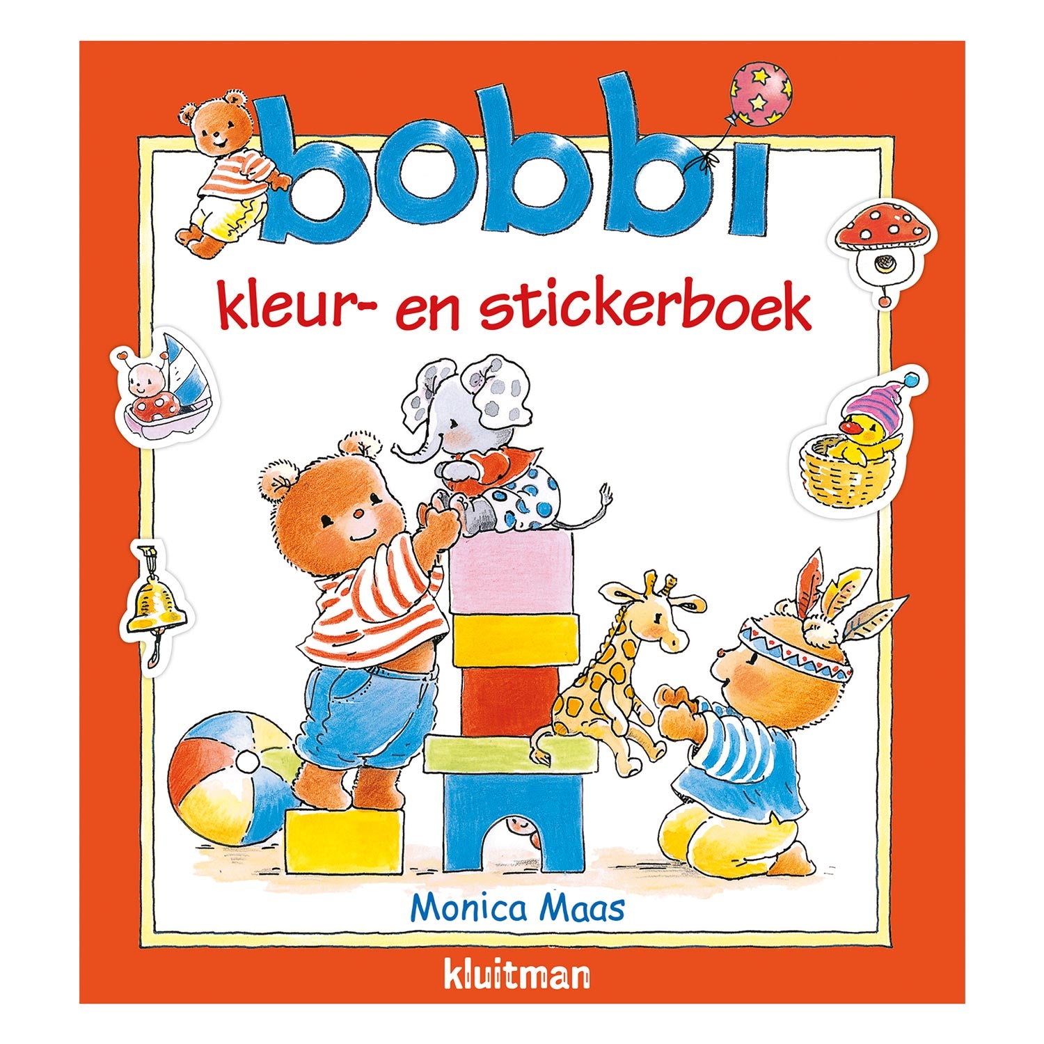 Kluitman bobbi kleur- en stickerboek