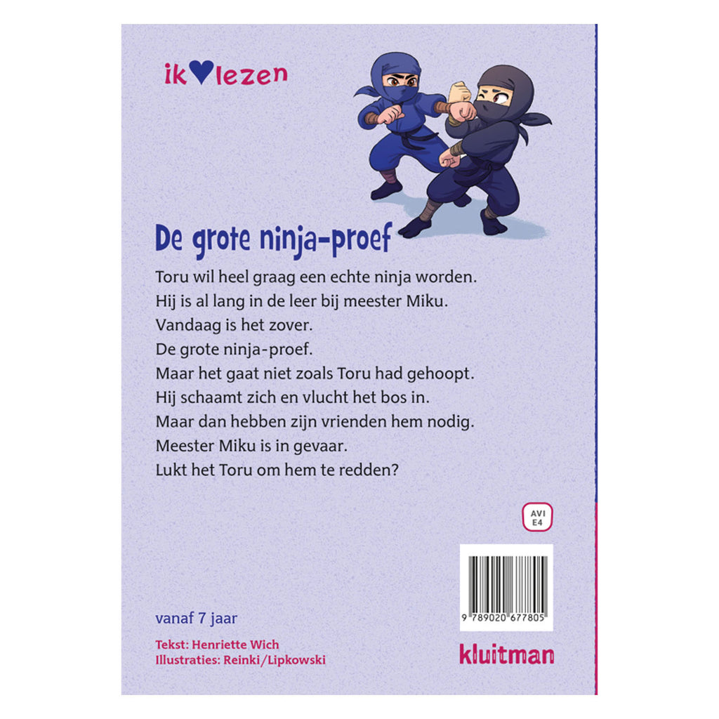 Kluitman de grote ninja proef
