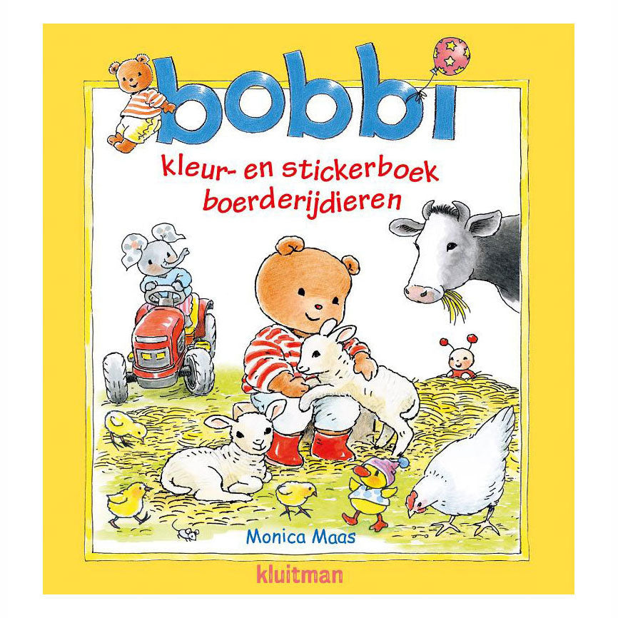 Kluitman bobbi kleur- en stickerboek boerderijdieren