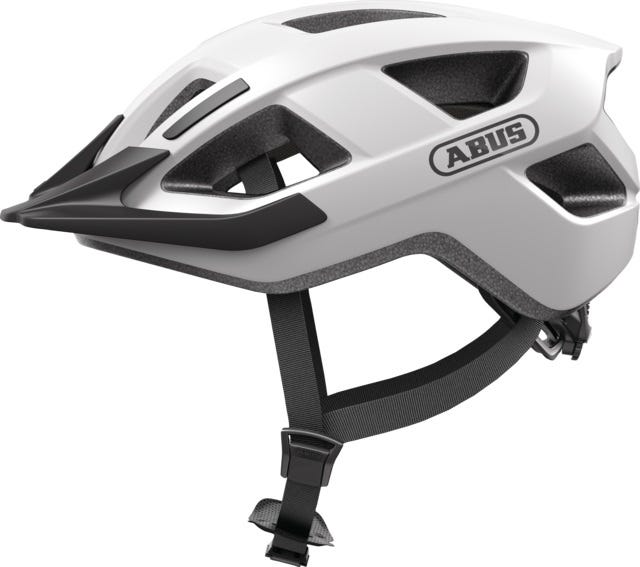 Abus Casque Aduro 3.0 - Casque de vélo sportif et chic pour la sécurité et le confort - Blanc Polaire - L 58-62cm
