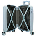 Trolleykoffer happy stitch blauw, 50cm